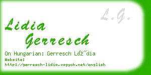 lidia gerresch business card